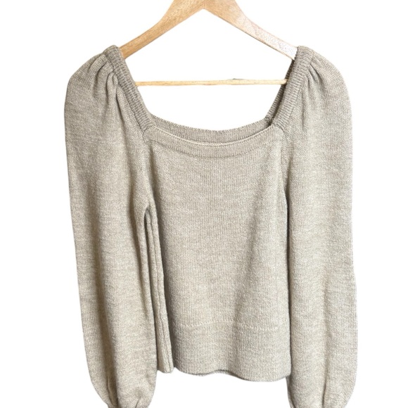 ANTHROPOLOGIE Square Neck Sweater size S - Picture 2 of 6